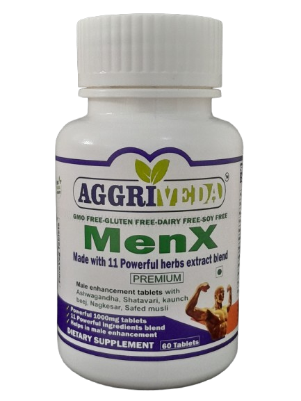 MenX 1000 Mg Tablets for Male Performance Made with Ashwagandha Extract, Tribulus Terrestris Extract, Shatavari Extract, Safed Musli Extract, Salam Panja Extract, Jaiphal Extract, Fenugreek Extract, Akarkara Extract, Bada Gokhru Extract, Kaunch Beej Extract & Nagkesar Extract | Powerful 11 Proven Ingredients Blend | Get the Stamina, Strength & Performance | 60 Tablets